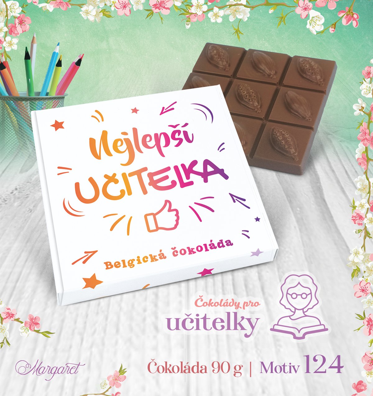Belgická čokoláda 90 g | Motiv 124